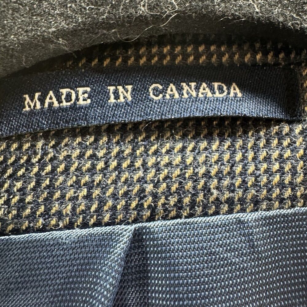 Vintage Ralph Ralph Lauren Blazer Men 48 Gray Wool Silk Union Made Double RL RRL - Picture 12 of 16